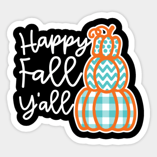 Happy Fall Y’all Halloween Autumn Southern Cute Sticker